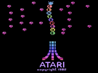 Centipede title screen for Atari 2600